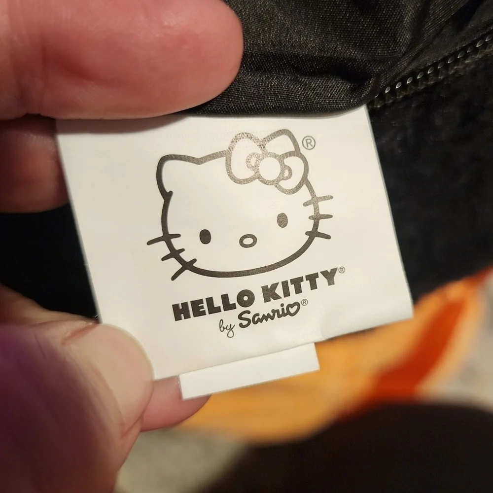 Sanrio Hello Kitty Halloween Pumpkin Costume Plush Stuffed Animal Backpack EUC